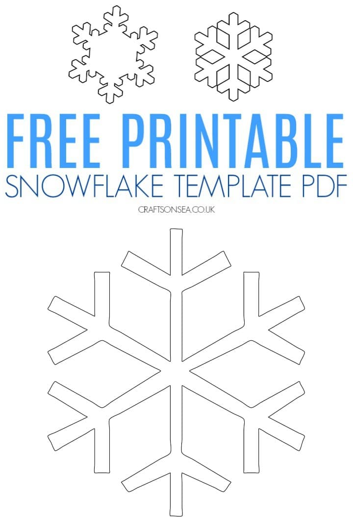 Free snowflake template printable pdf