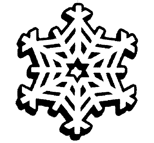 Snowflake coloring page