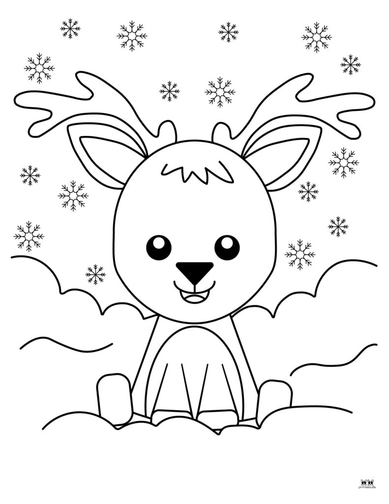 Reindeer coloring pages