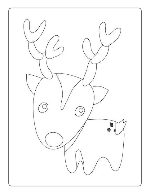 Page reindeer coloring pages free printable images