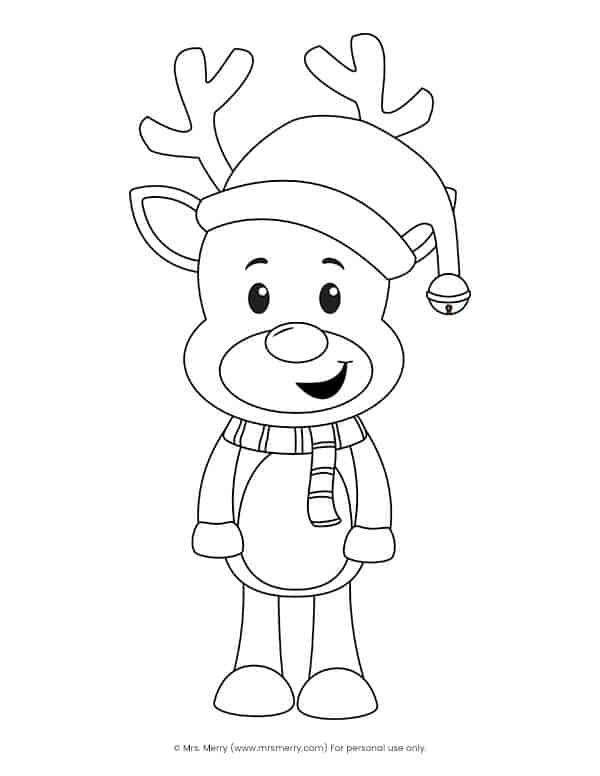 Free printable build a reindeer activity mrs merry