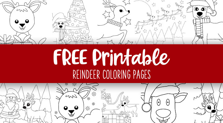 Reindeer coloring pages