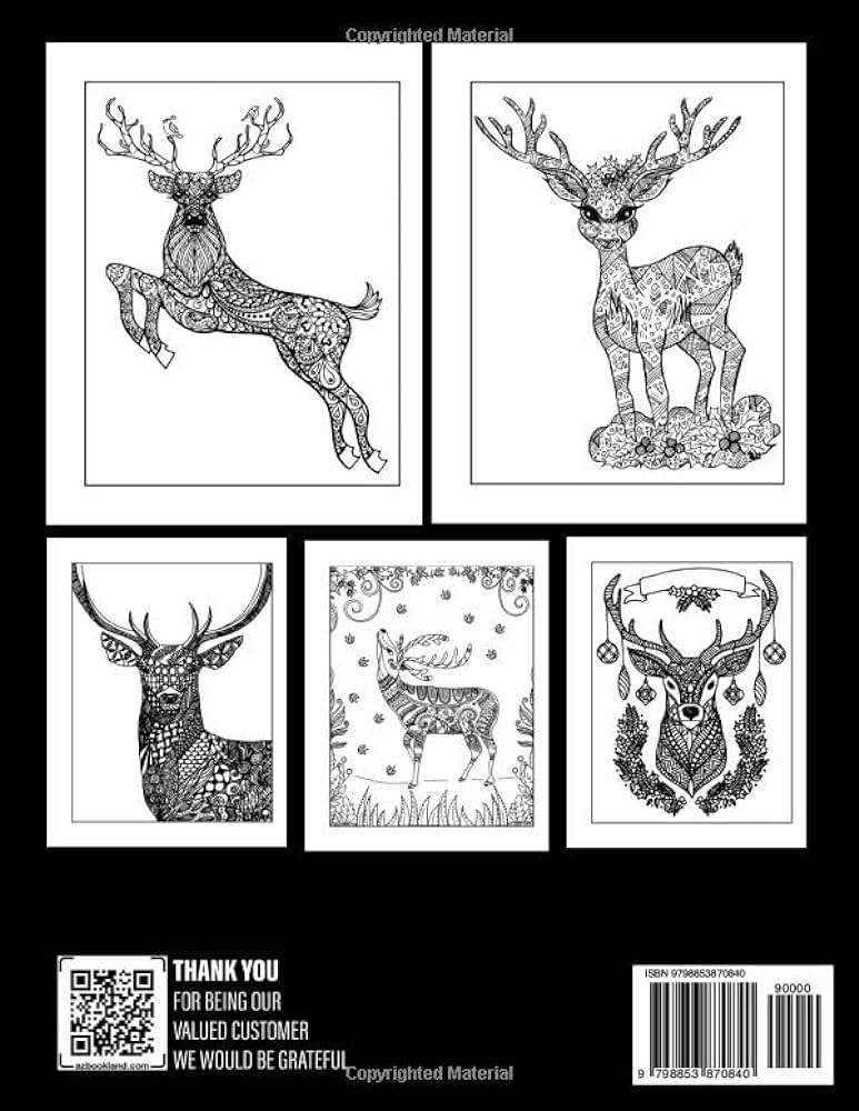 Santas reindeer zentangle coloring book intrite patterns coloring pages for teens adults to have fun and relax ideal gift for birthdays day duffy adem books