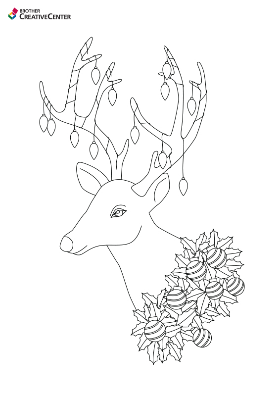 Free printable christmas reindeer creative center