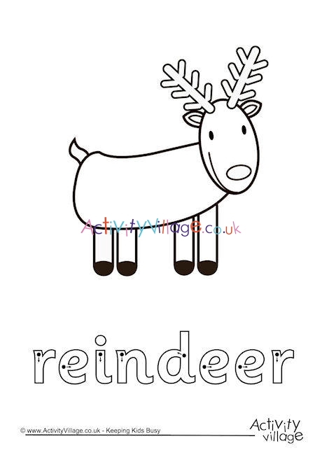 Reindeer finger tracing