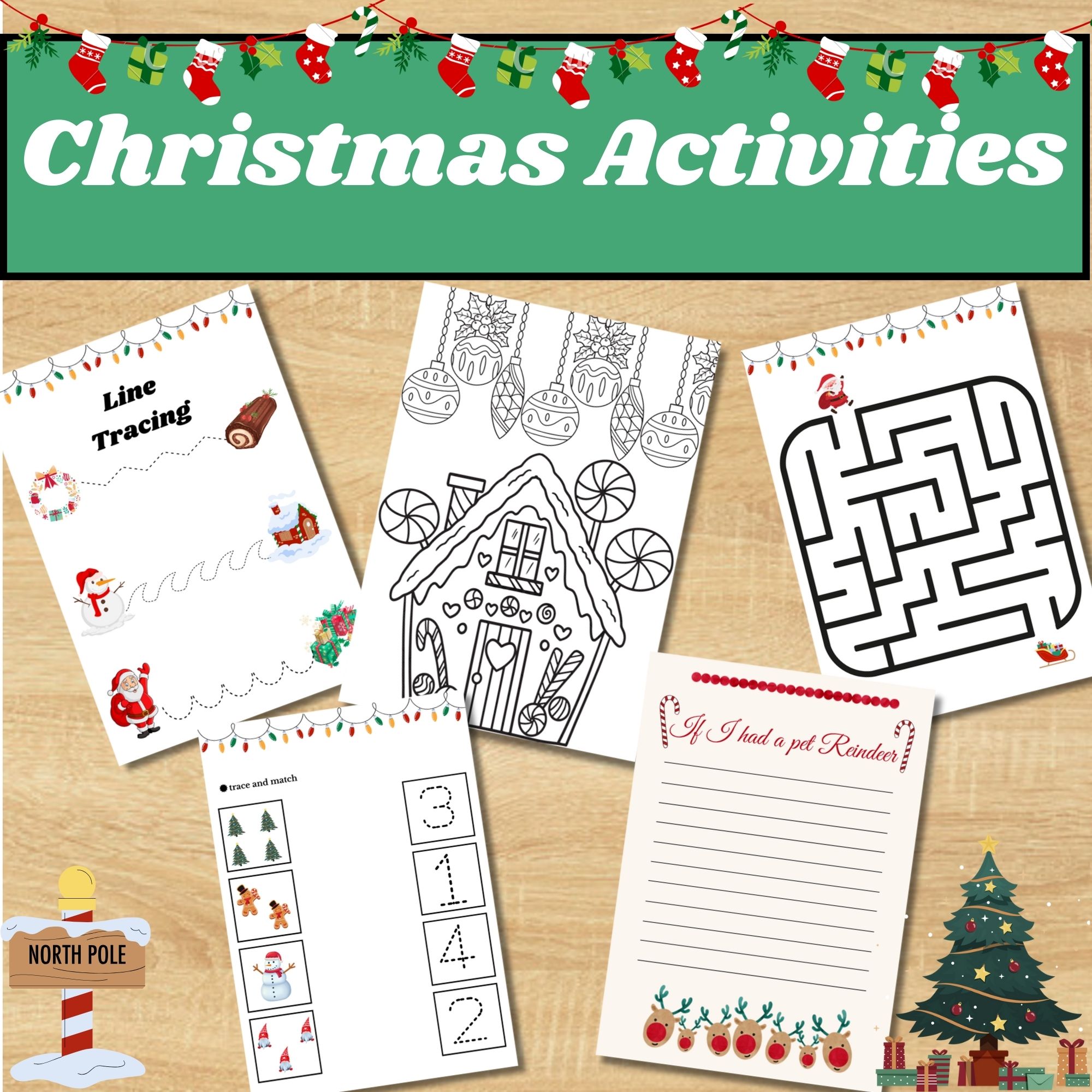 Christmas activities coloring pages if i had a pet reindeer if i were an elf made by teachers