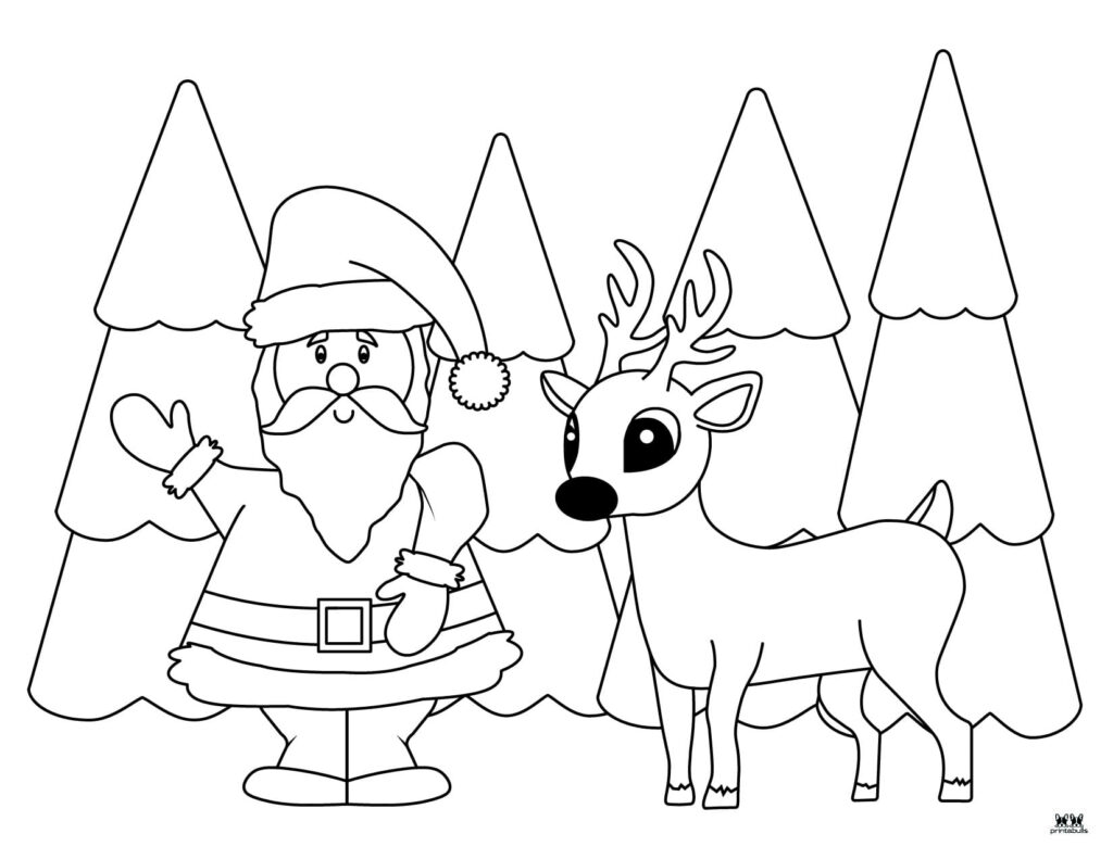 Reindeer coloring pages