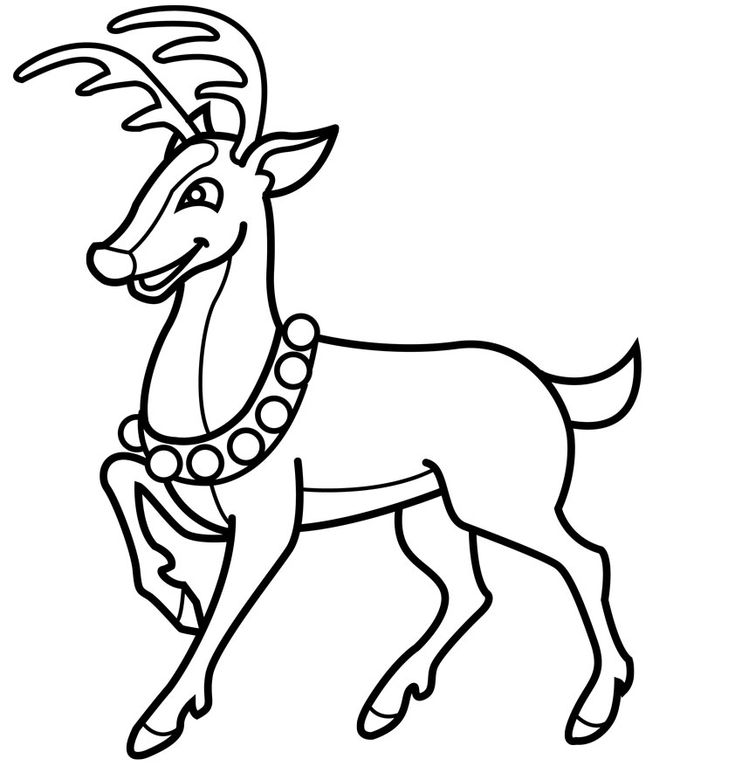 Reindeer christmas coloring pages rudolph coloring pages deer coloring pages reindeer drawing