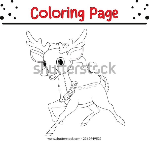 Reindeer coloring page images stock photos d objects vectors