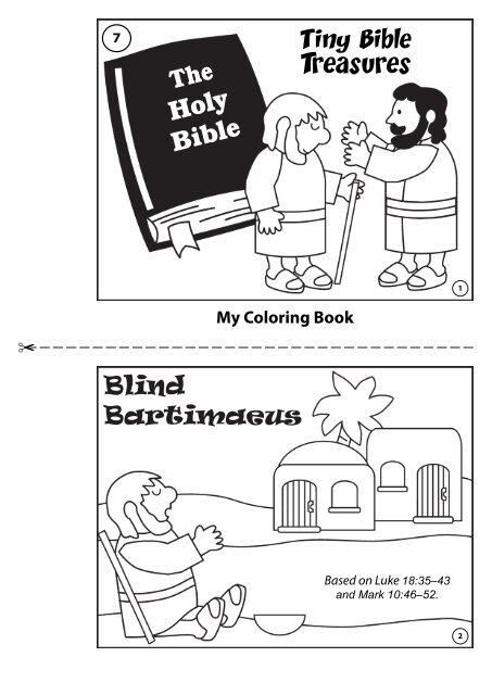 Blind bartimaeus coloring book