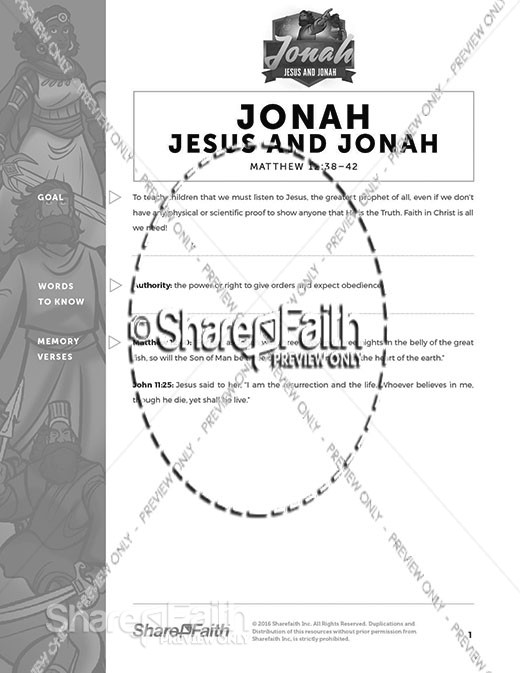 Jonah prayer found page