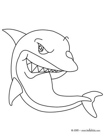 Color this picture of cute shark coloring page with the colors of your choicethis cuâ pãginas para colorear mar para colorear pãginas para colorear de animales