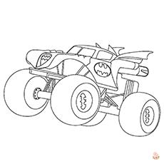 Free shark monster truck coloring pages printable and easy