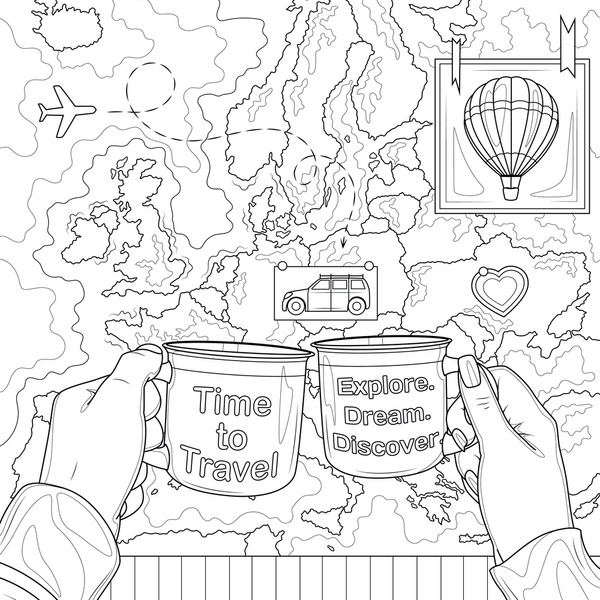 Adult coloring pages couples images stock photos d objects vectors