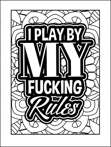 Free printable coloring pages for adults with swear words