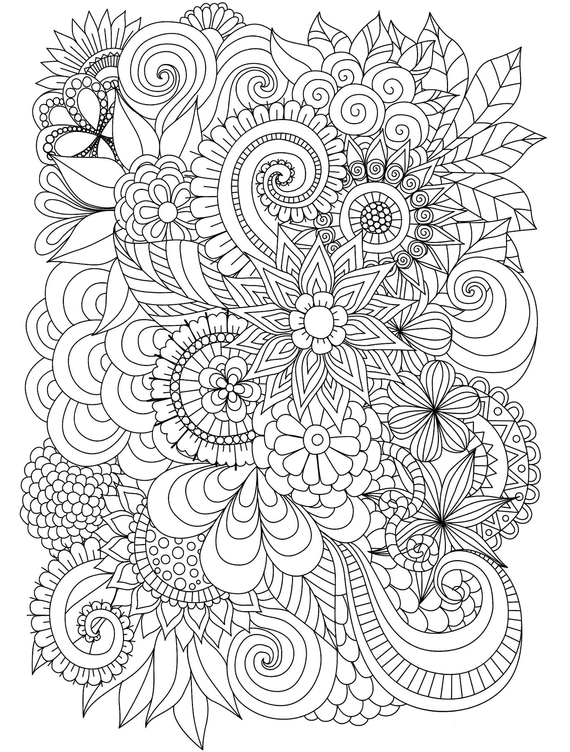 Adult stress relief coloring pages pdf to print