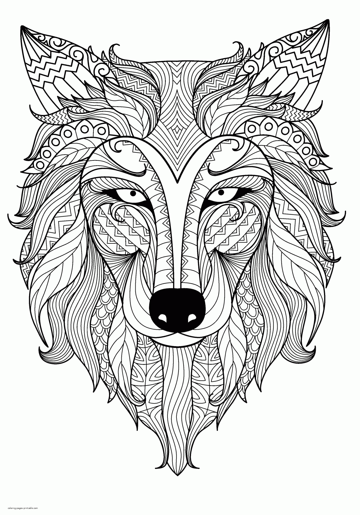 Relaxing coloring pages