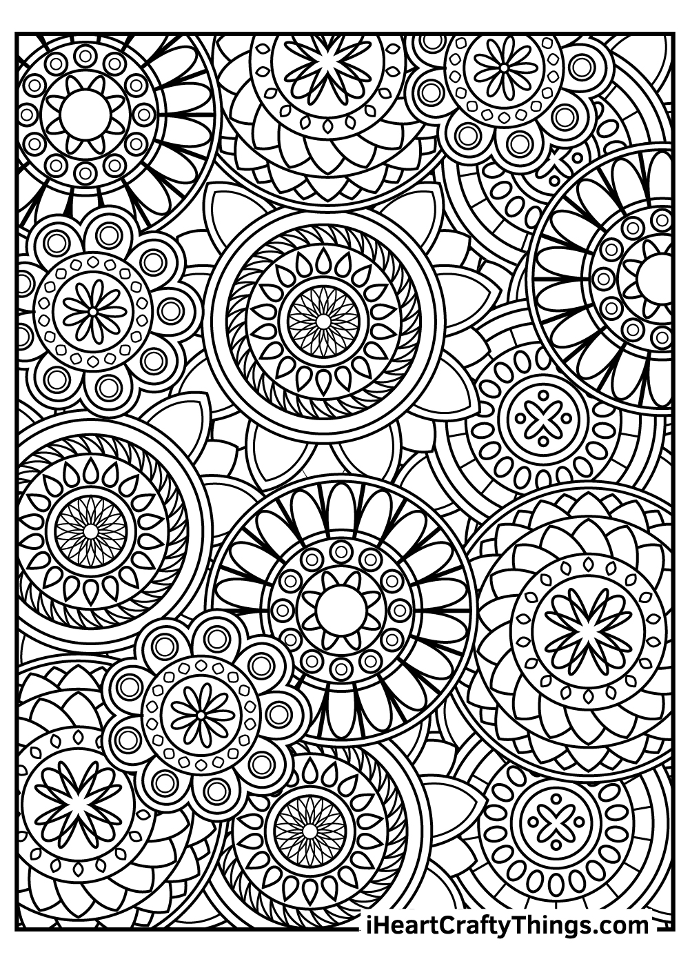 Stress relief coloring pages free printables