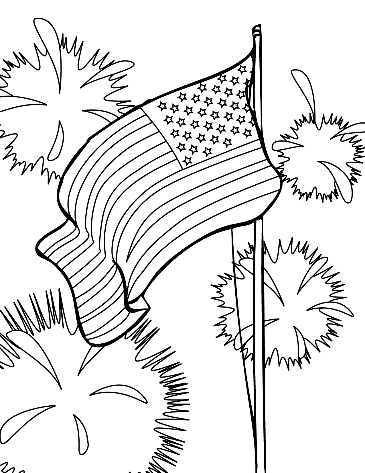 Th of july coloring pages