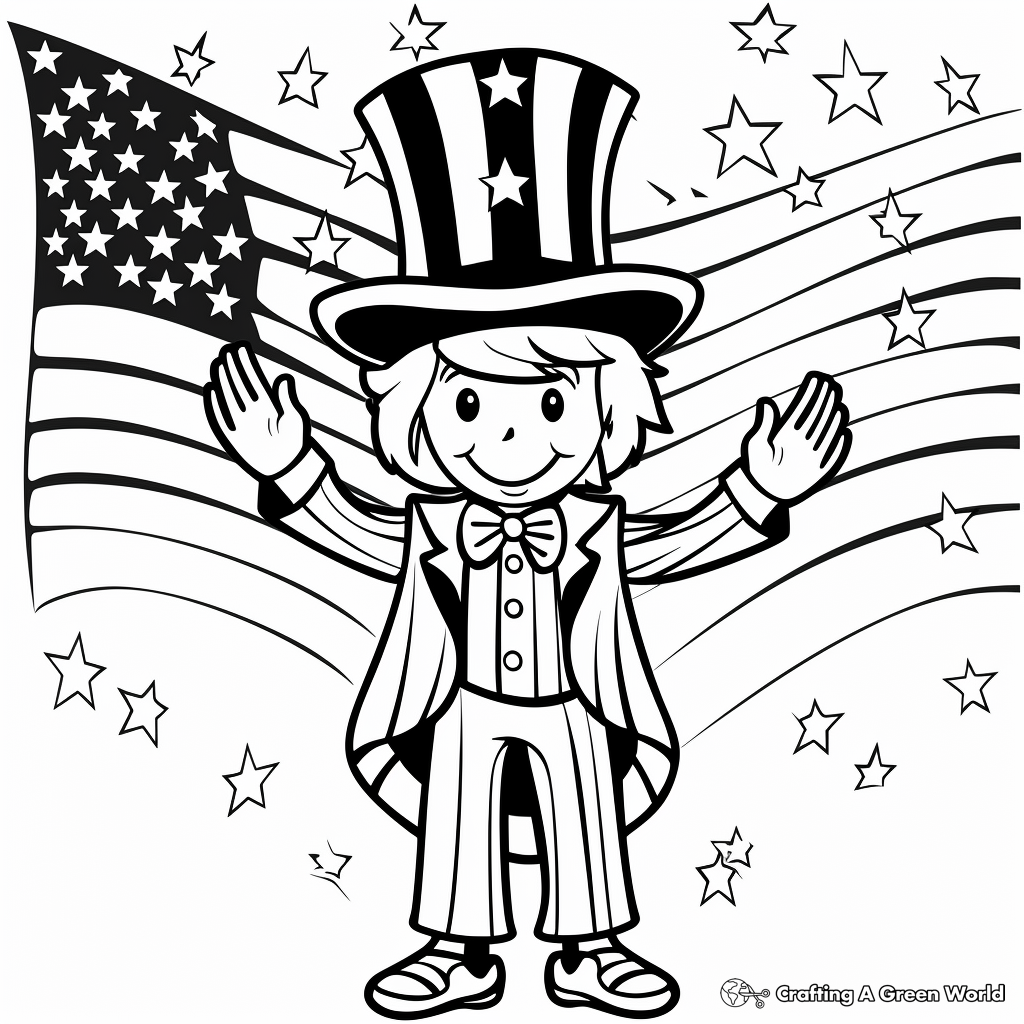 Fourth of july coloring pages