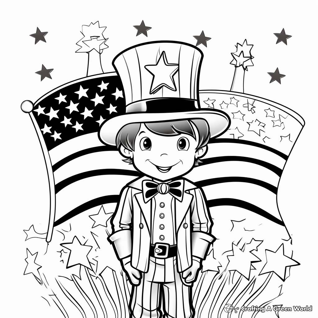 Patriotic coloring pages