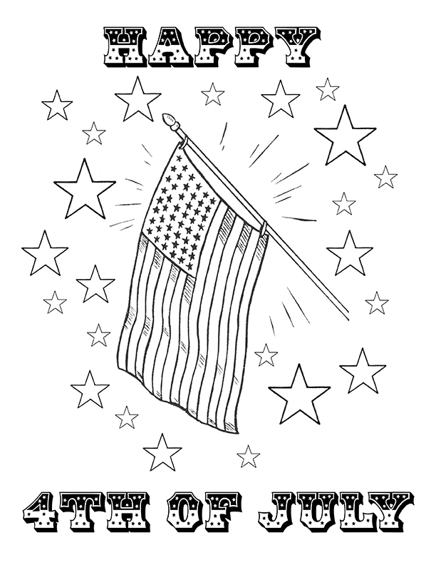 Th of july coloring pages