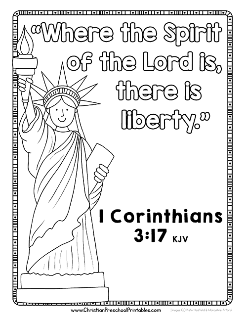 Fourth of july bible printables