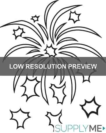 Printable fireworks coloring page for kids â