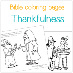 Thanksgiving bible coloring pages