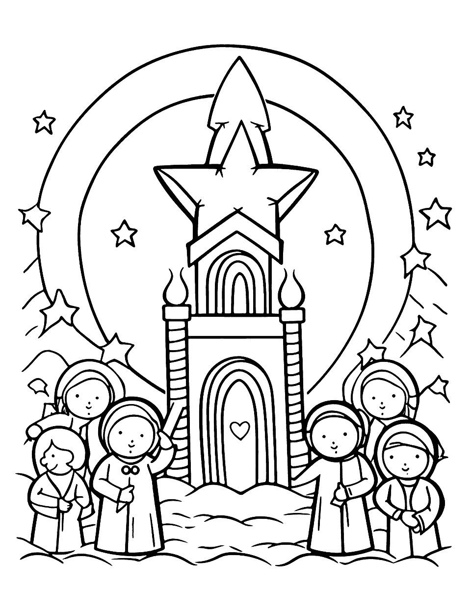 Christmas coloring pages free printable sheets