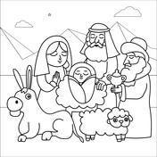 Religious christmas coloring pages free coloring pages