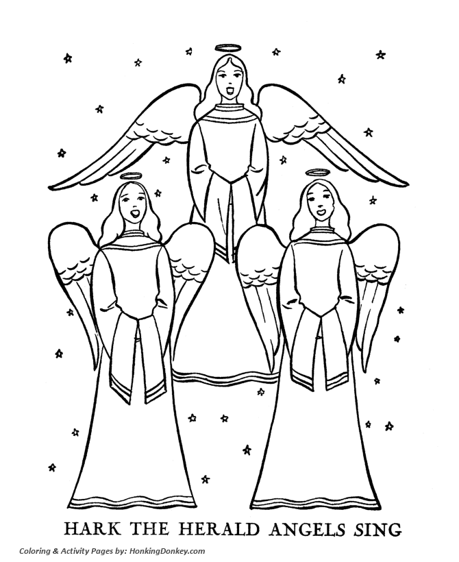 Religious christmas bible coloring pages