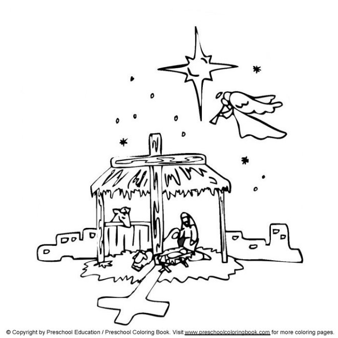 Www christian christmas coloring page