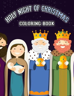 Holy christmas night coloring book religious christmas coloring book for kids fun childrens christmas gift paperback wild rumpus