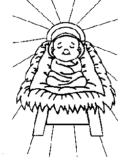 The christmas story christian coloring pages