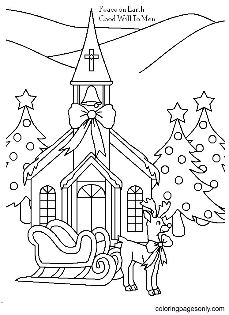 Religious christmas coloring pages printable for free download