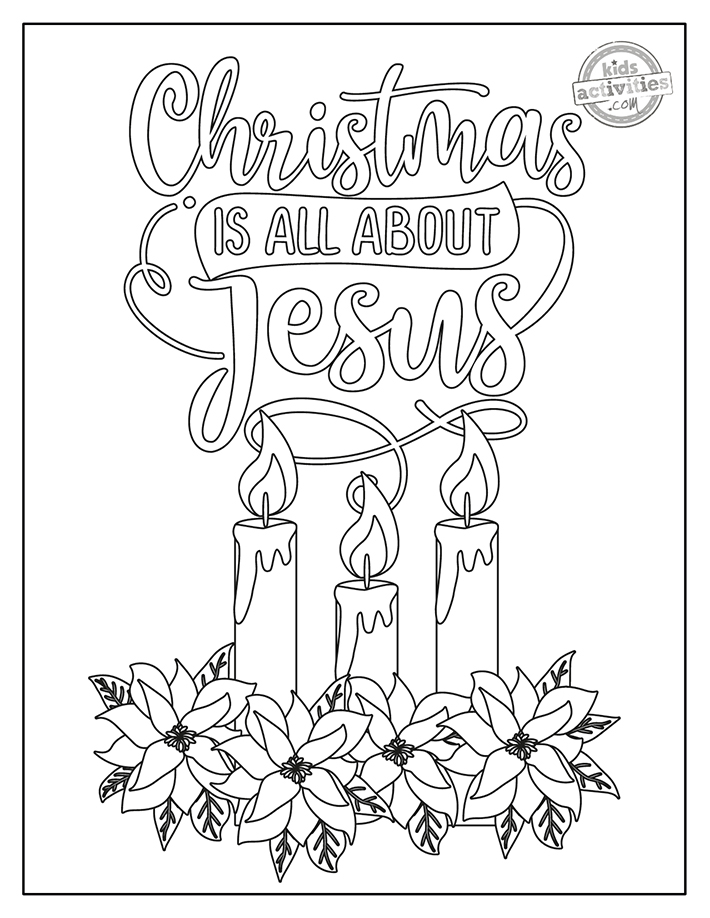 Free printable christian christmas coloring pages kids activities blog