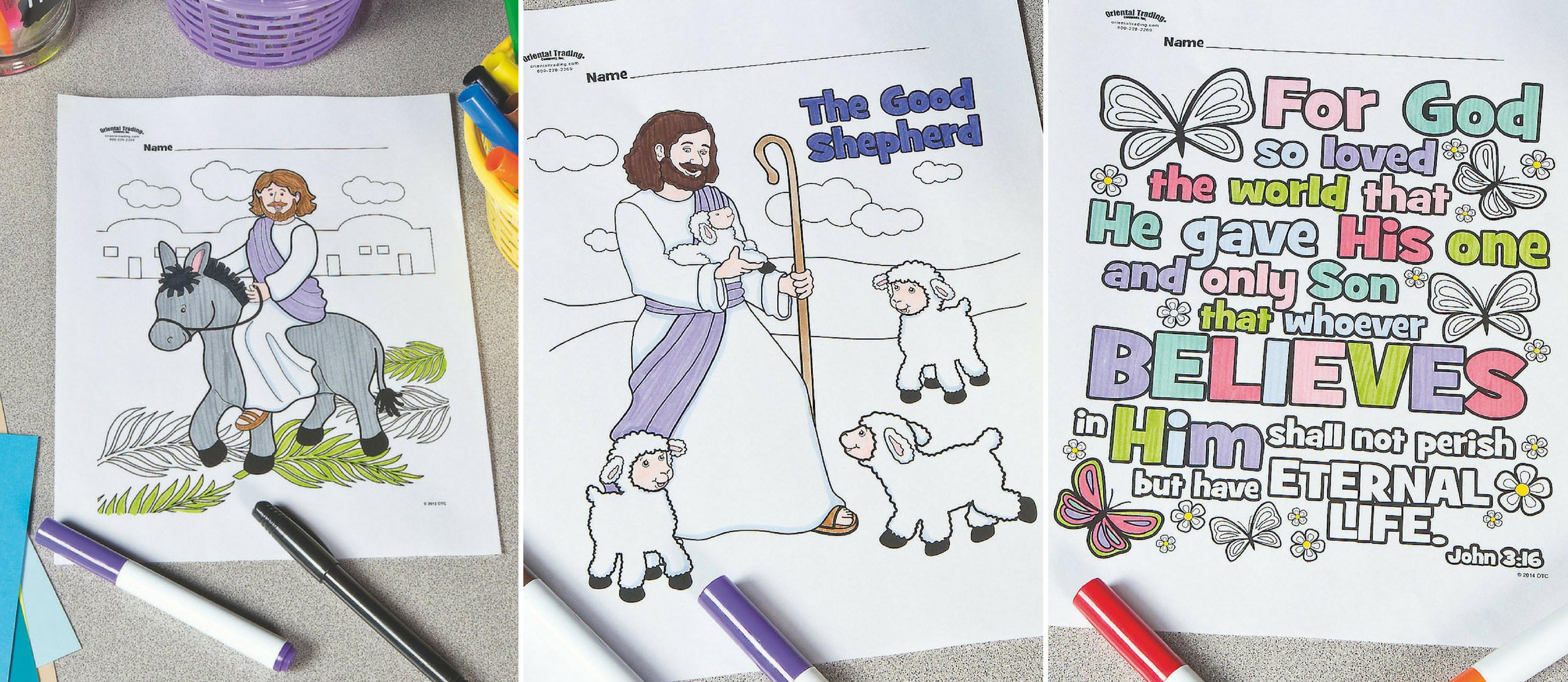 Free religious printable coloring pages