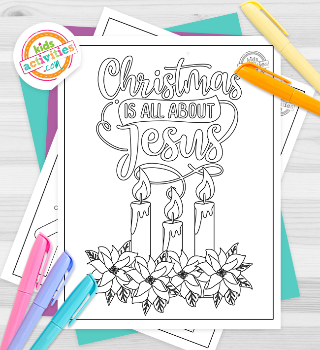 Free printable christian christmas coloring pages kids activities blog