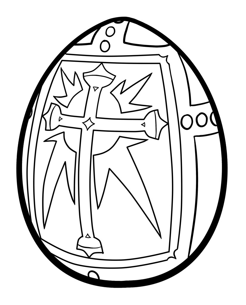 Religious easter coloring pages