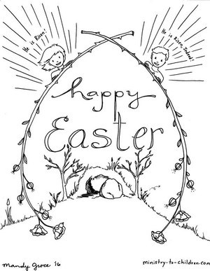 Easter coloring pages religious free printables for kids