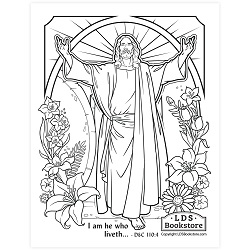 Free lds easter printables coloring activity pages