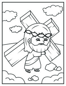 Free religious easter coloring pages printables