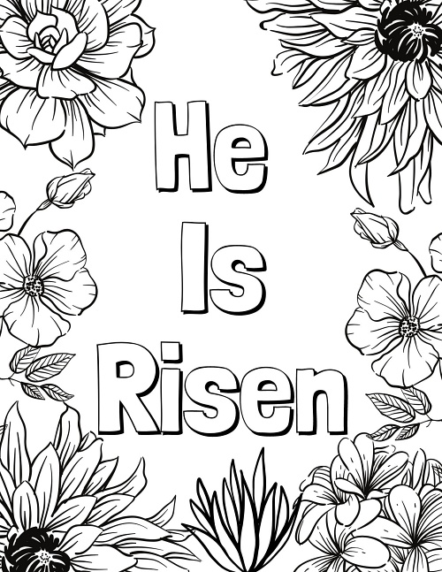 Free christian easter coloring pages