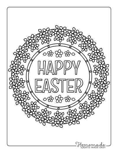 Free easter coloring pages for kids adults