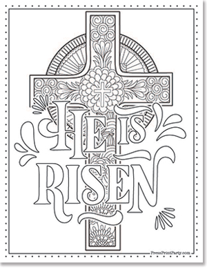 Free religious coloring pages for easter holy week