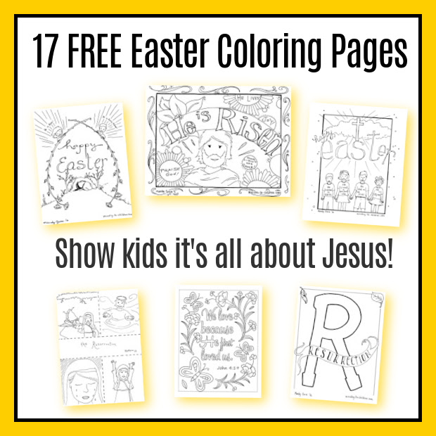 Easter coloring pages religious free printables for kids