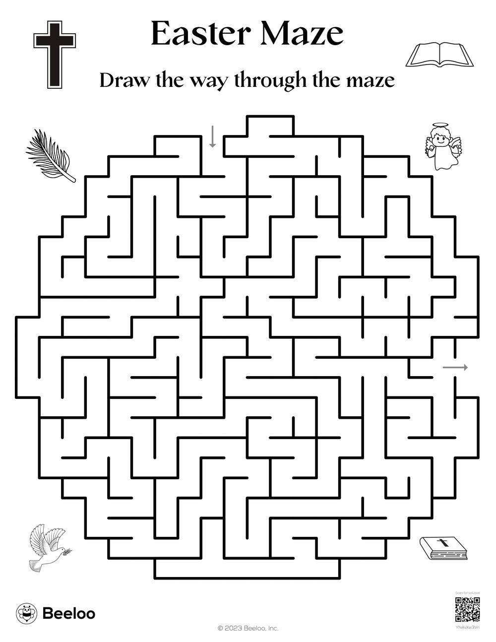 Easter maze â printable crafts and activities for kids