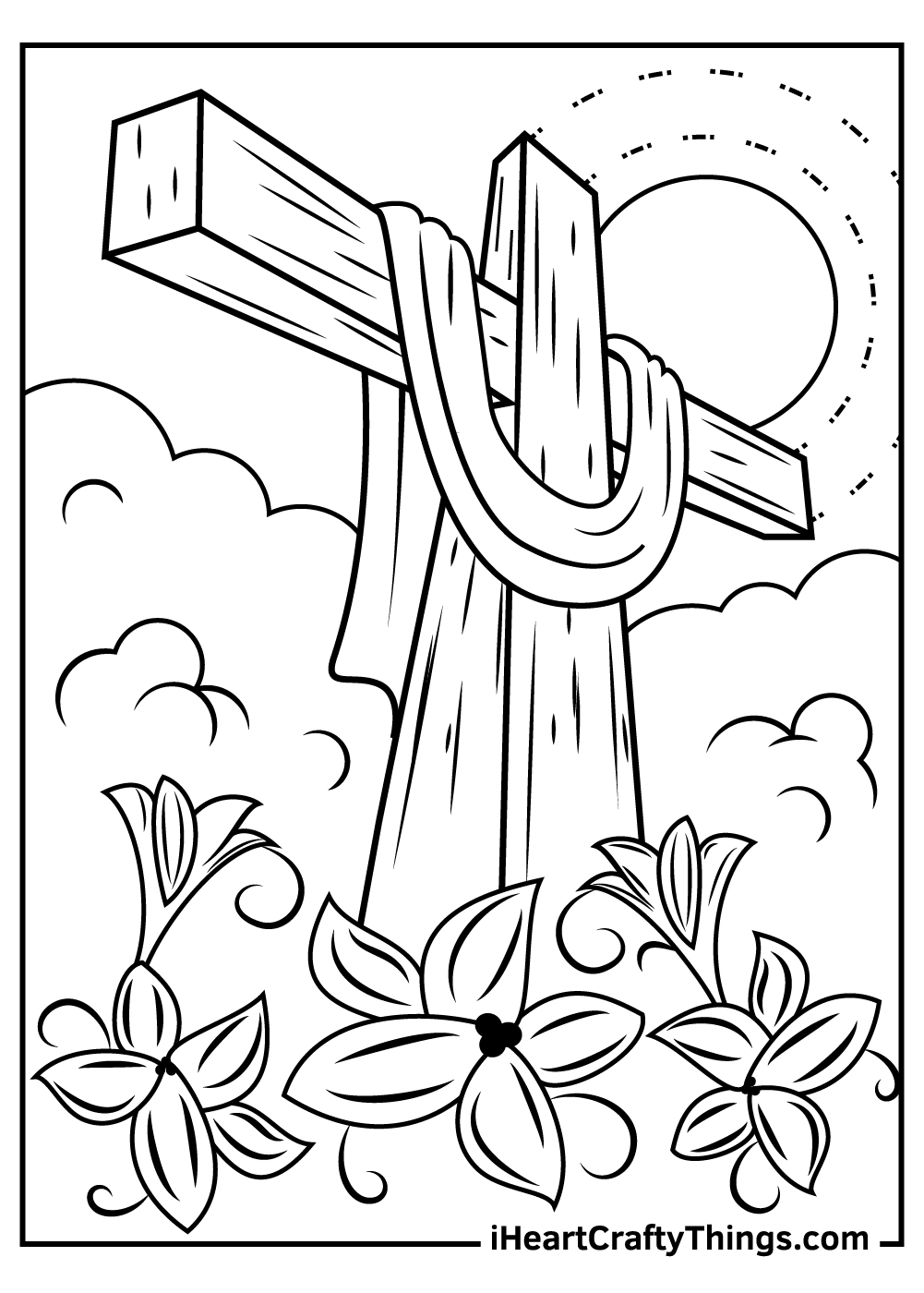 Religious easter coloring pages free printables