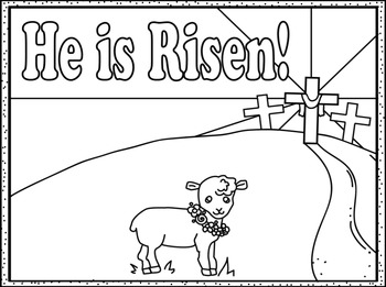 Easter coloring page by sillyomusic tpt